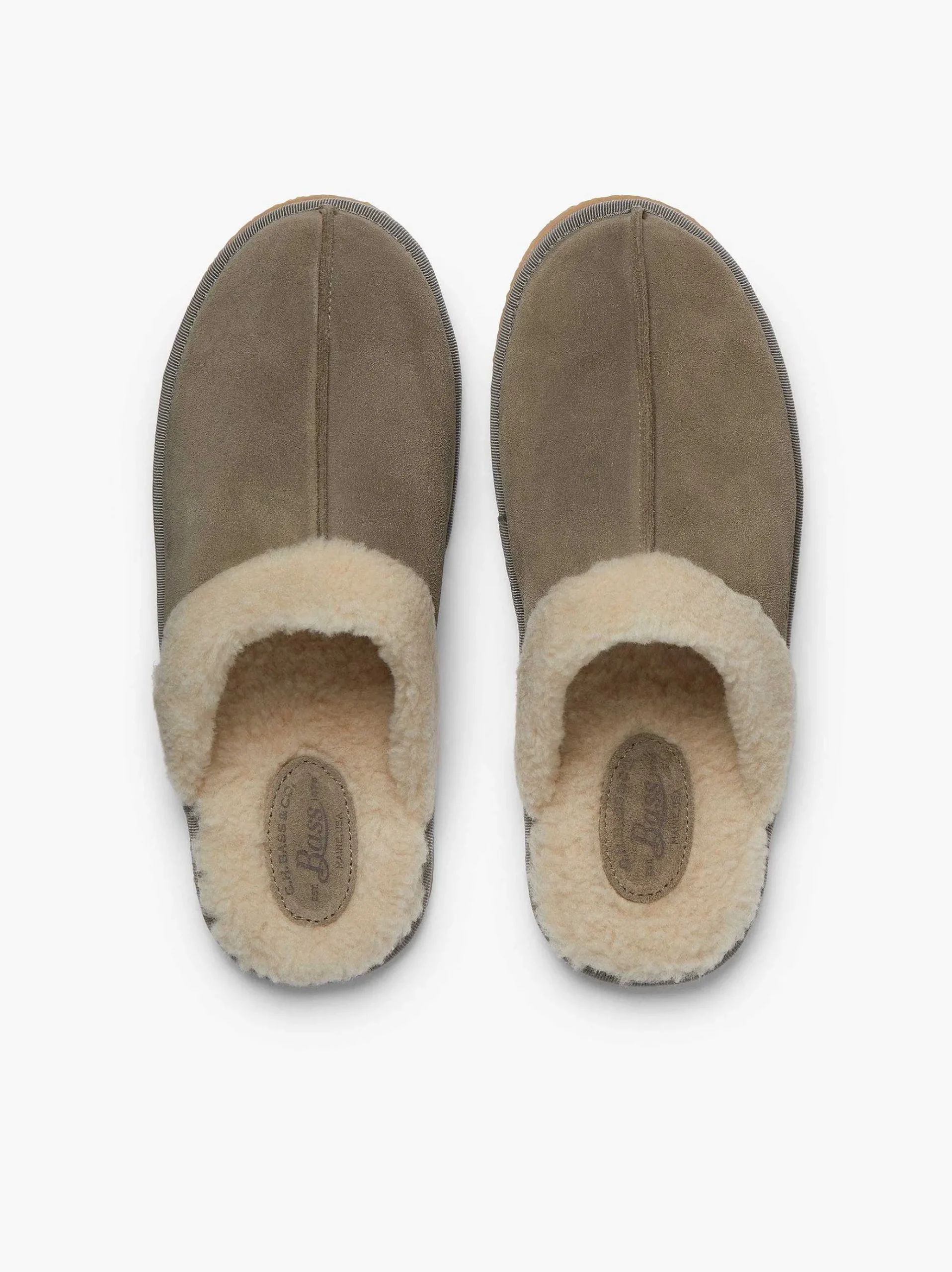 G.H.BASS Aspen Mule Slippers Light Grey Hot