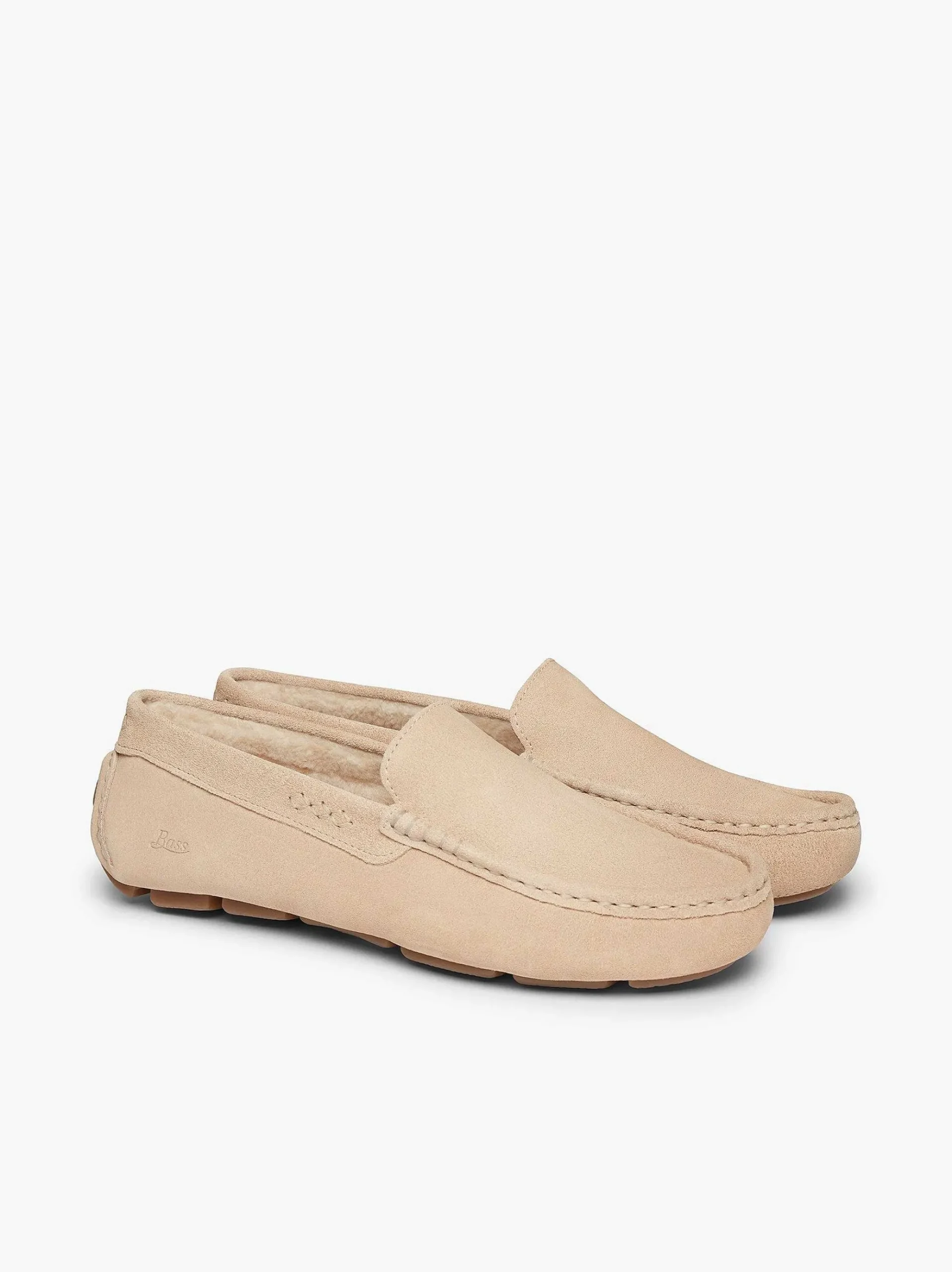 G.H.BASS Buffalo Moccasin Slippers Earth Nubuck Discount