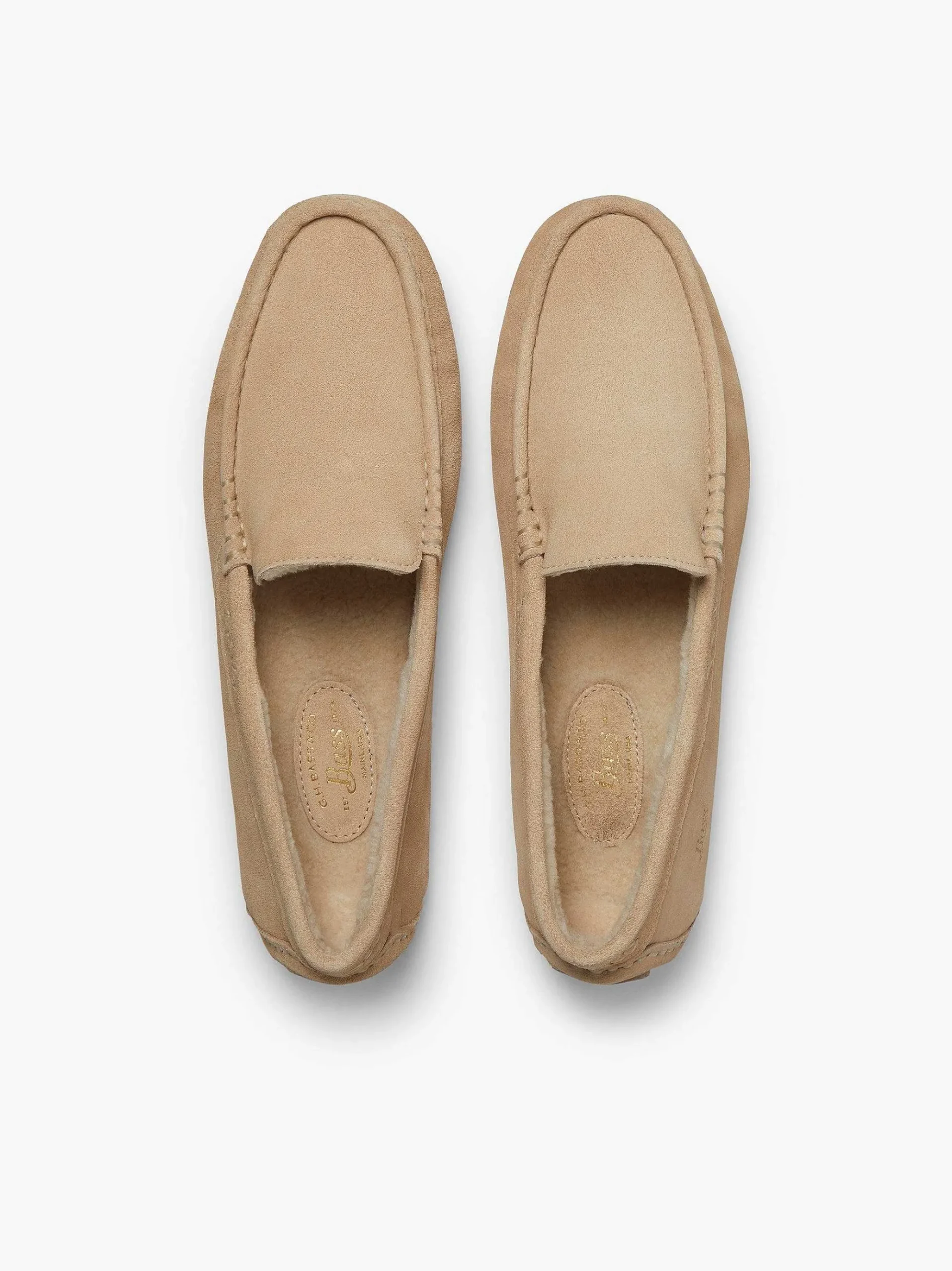 G.H.BASS Buffalo Moccasin Slippers Earth Nubuck Discount