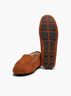 G.H.BASS Buffalo Moccasin Slippers Chestnut Tan Online