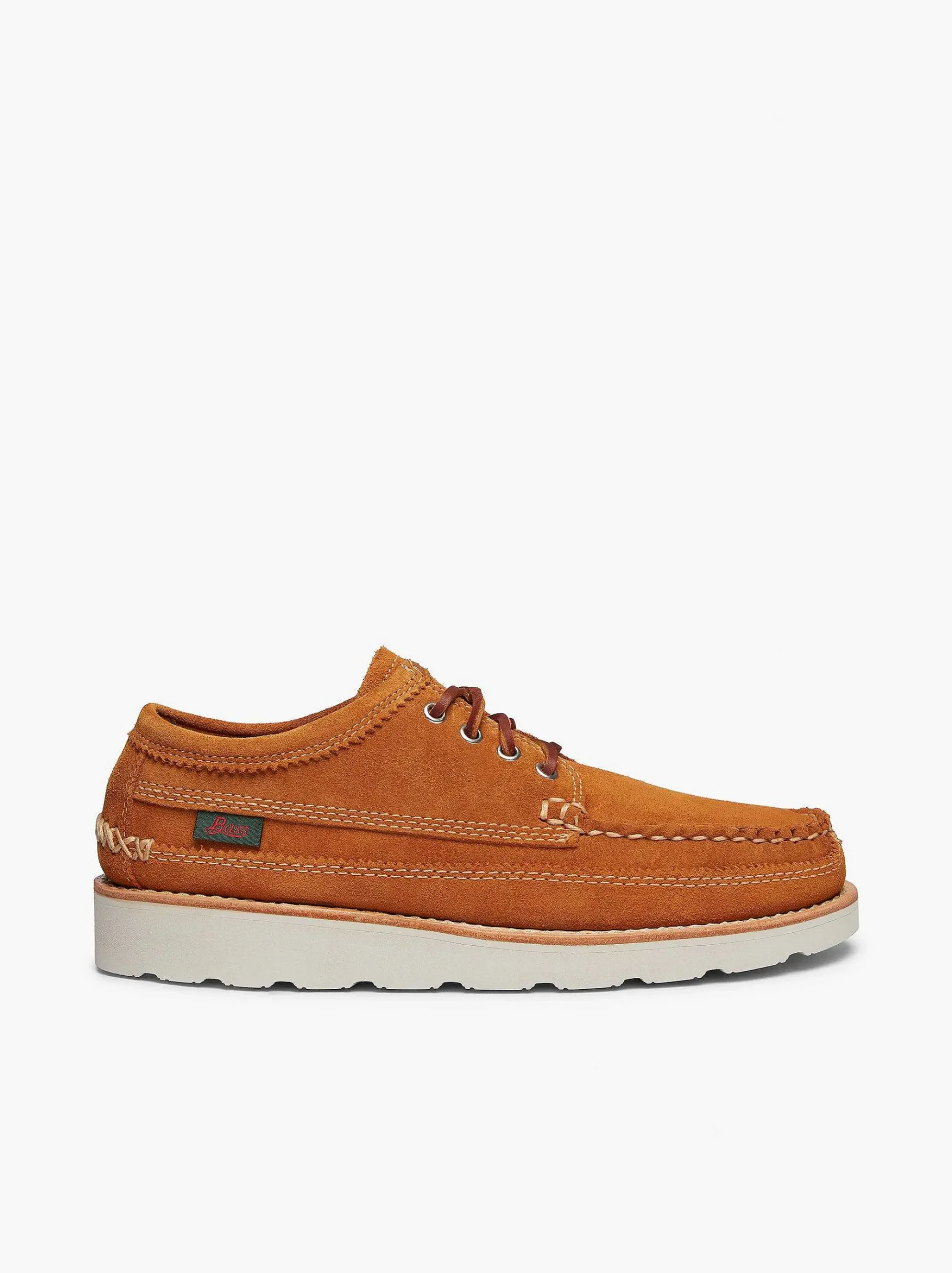 G.H.BASS Camp Moc Iii Lyndon 4-Eye Moccasin Tan Suede Cheap