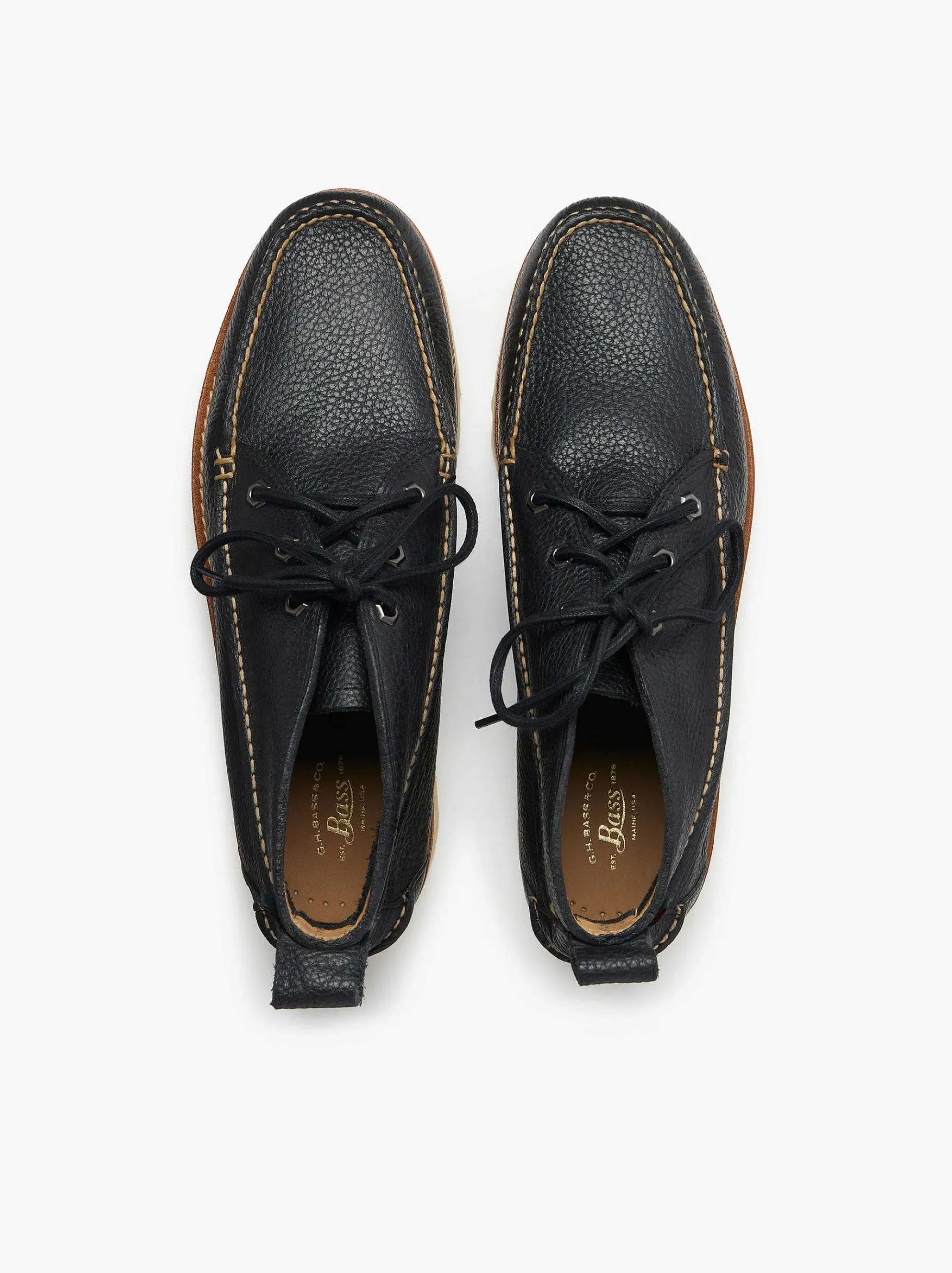G.H.BASS Camp Moc Ranger Boots Black Sale