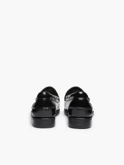 G.H.BASS Easy Weejuns Esther Kiltie Tassel Loafers Black Hot