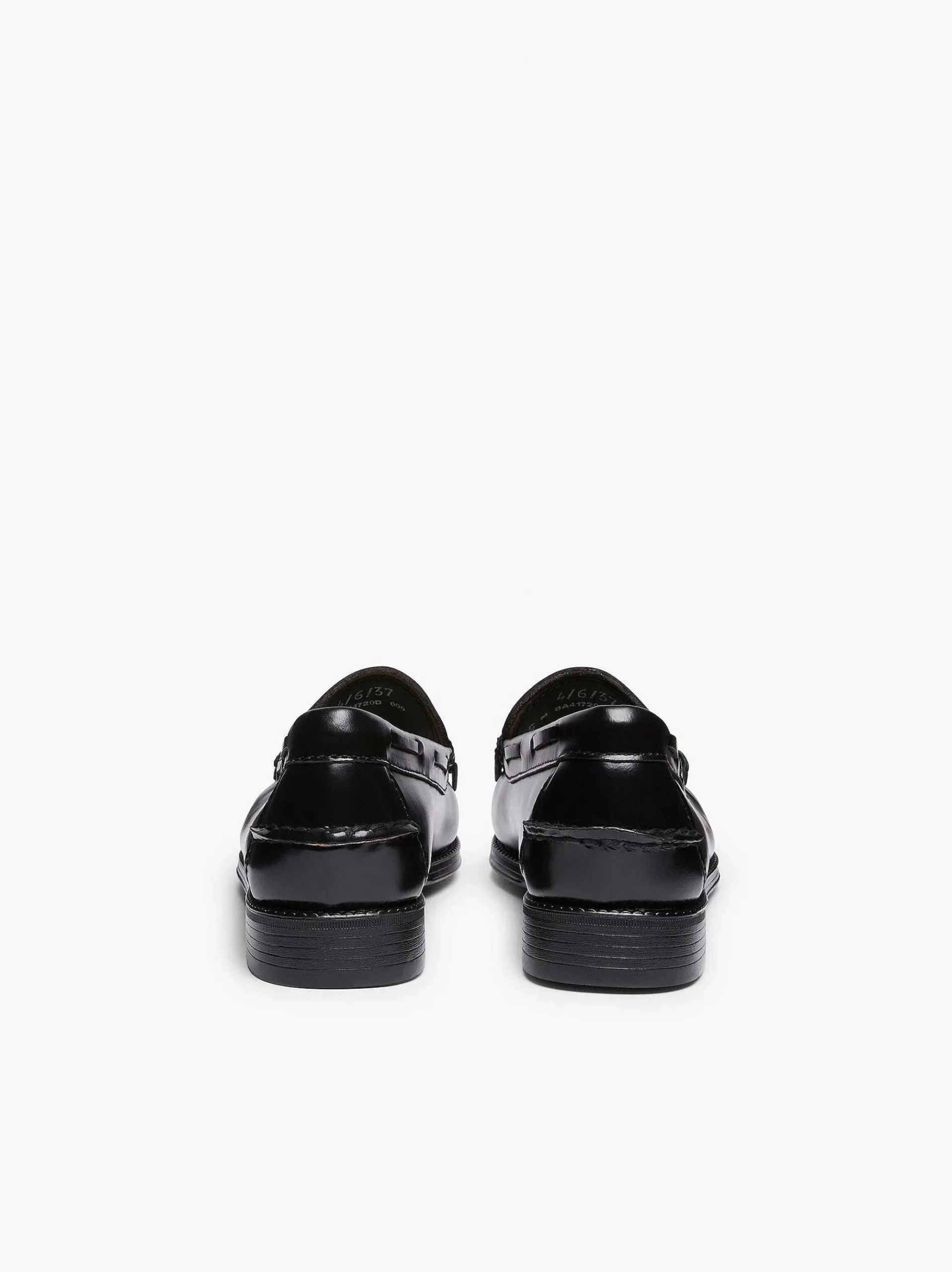 G.H.BASS Easy Weejuns Esther Kiltie Tassel Loafers Black Hot