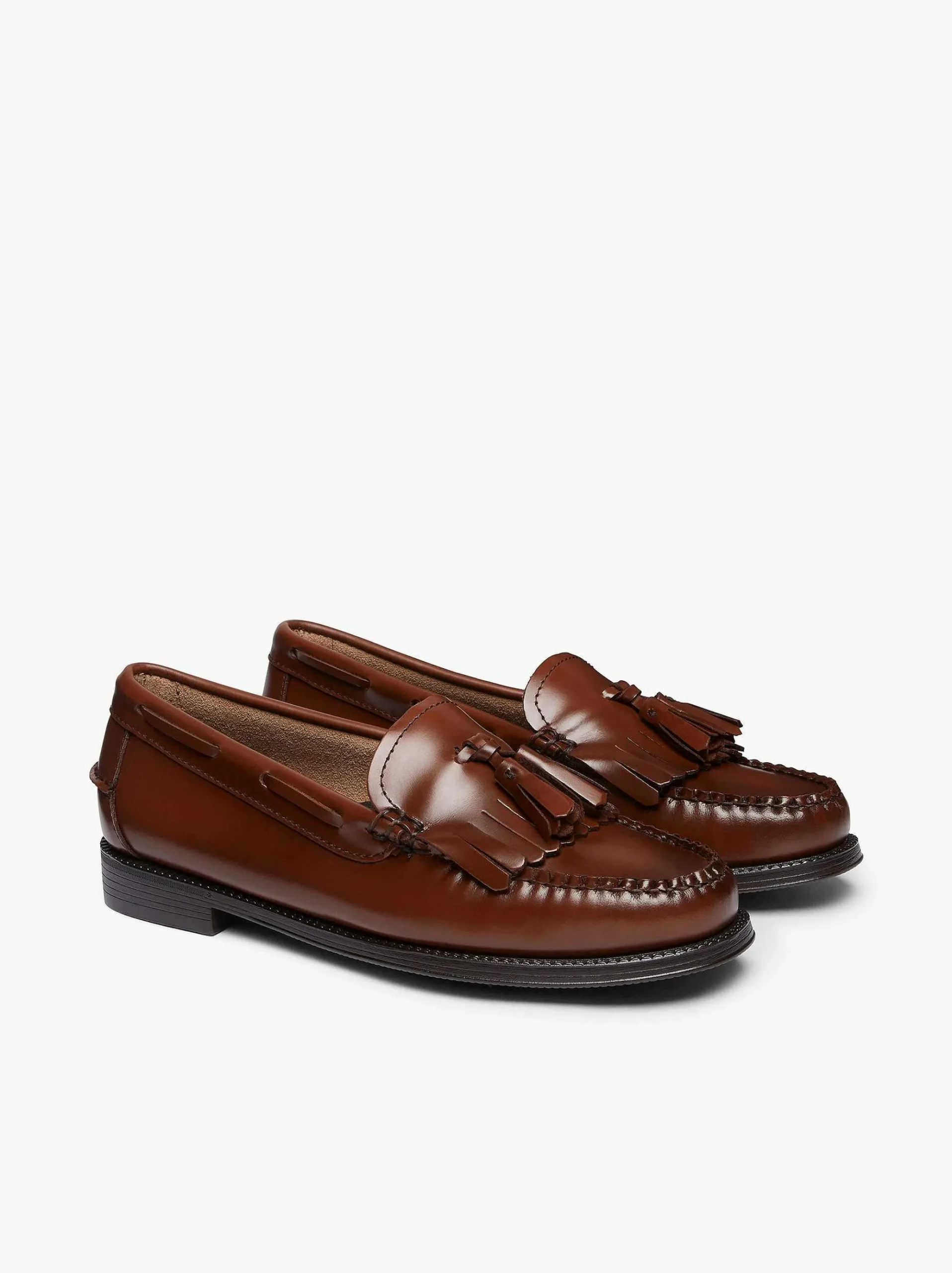 G.H.BASS Easy Weejuns Esther Kiltie Tassel Loafers Cognac Outlet