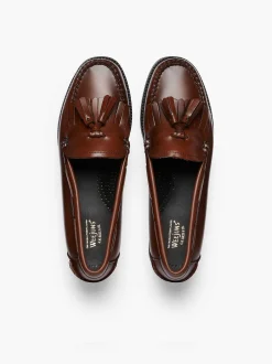 G.H.BASS Easy Weejuns Esther Kiltie Tassel Loafers Cognac Outlet