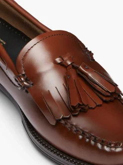 G.H.BASS Easy Weejuns Esther Kiltie Tassel Loafers Cognac Outlet