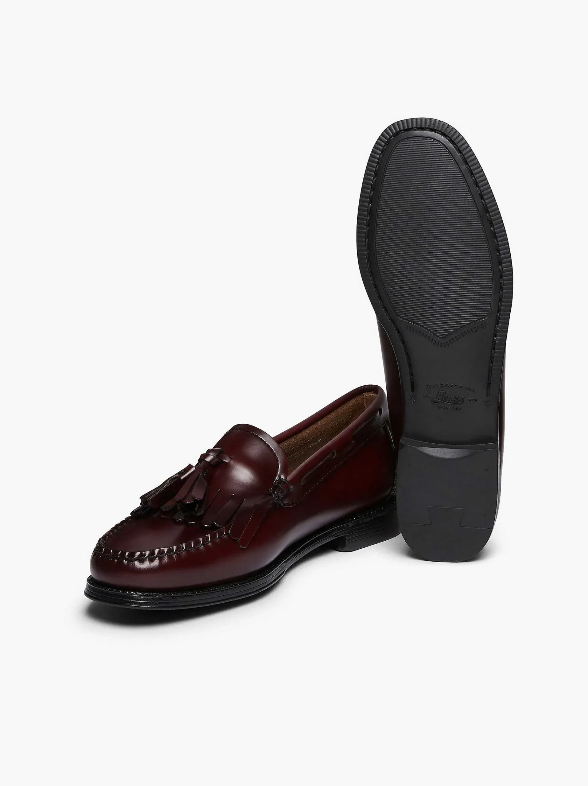 G.H.BASS Easy Weejuns Esther Kiltie Tassel Loafers Wine Cheap