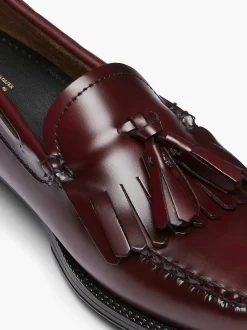 G.H.BASS Easy Weejuns Esther Kiltie Tassel Loafers Wine Cheap