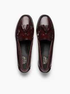 G.H.BASS Easy Weejuns Esther Kiltie Tassel Loafers Wine Cheap