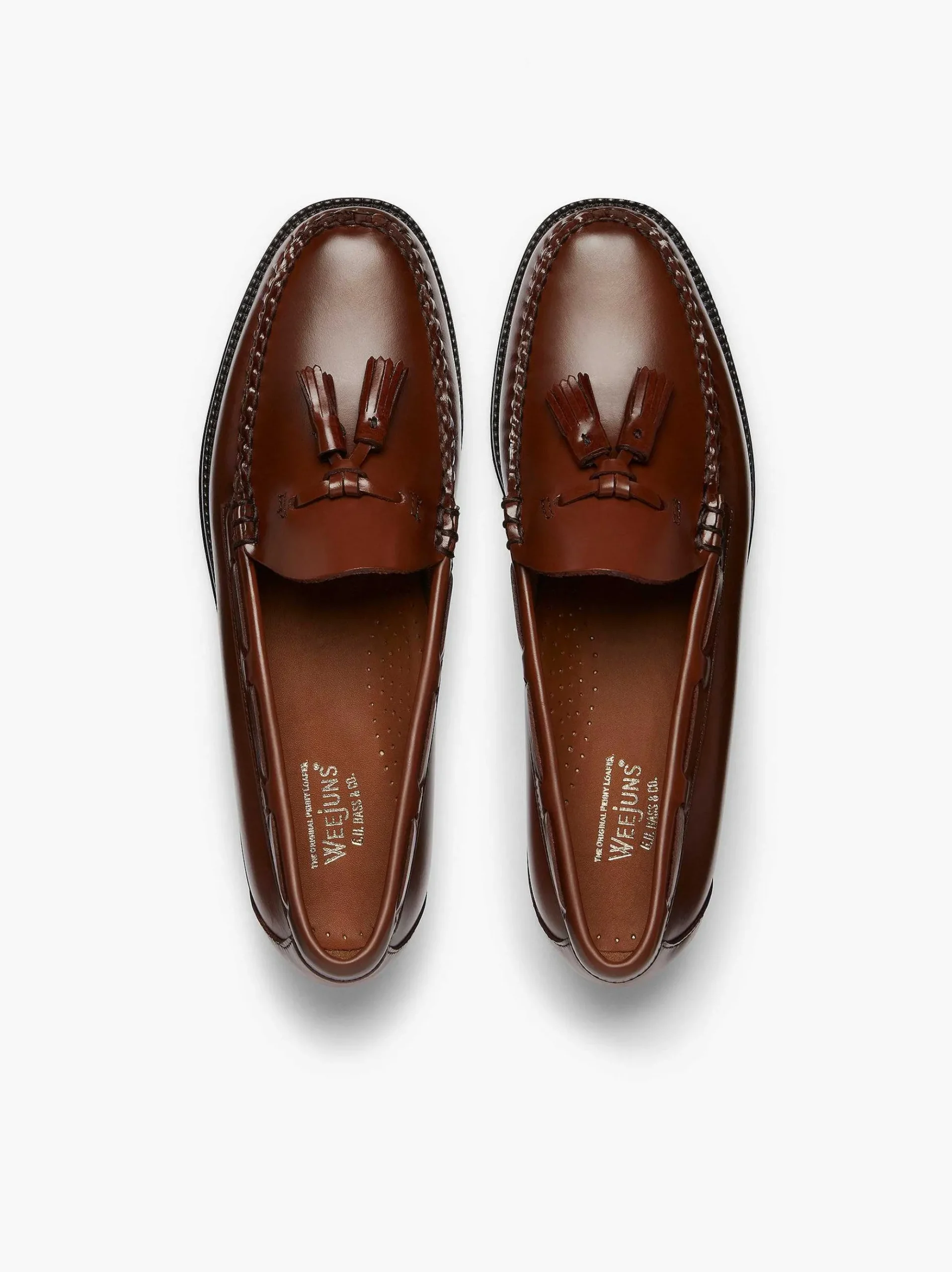 G.H.BASS Easy Weejuns Larkin Tassel Loafers Brown Discount