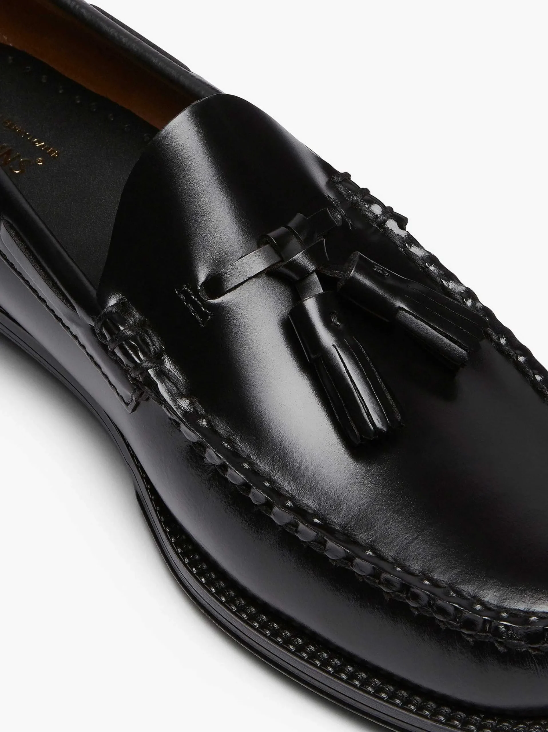 G.H.BASS Easy Weejuns Larkin Tassel Loafers Black Clearance