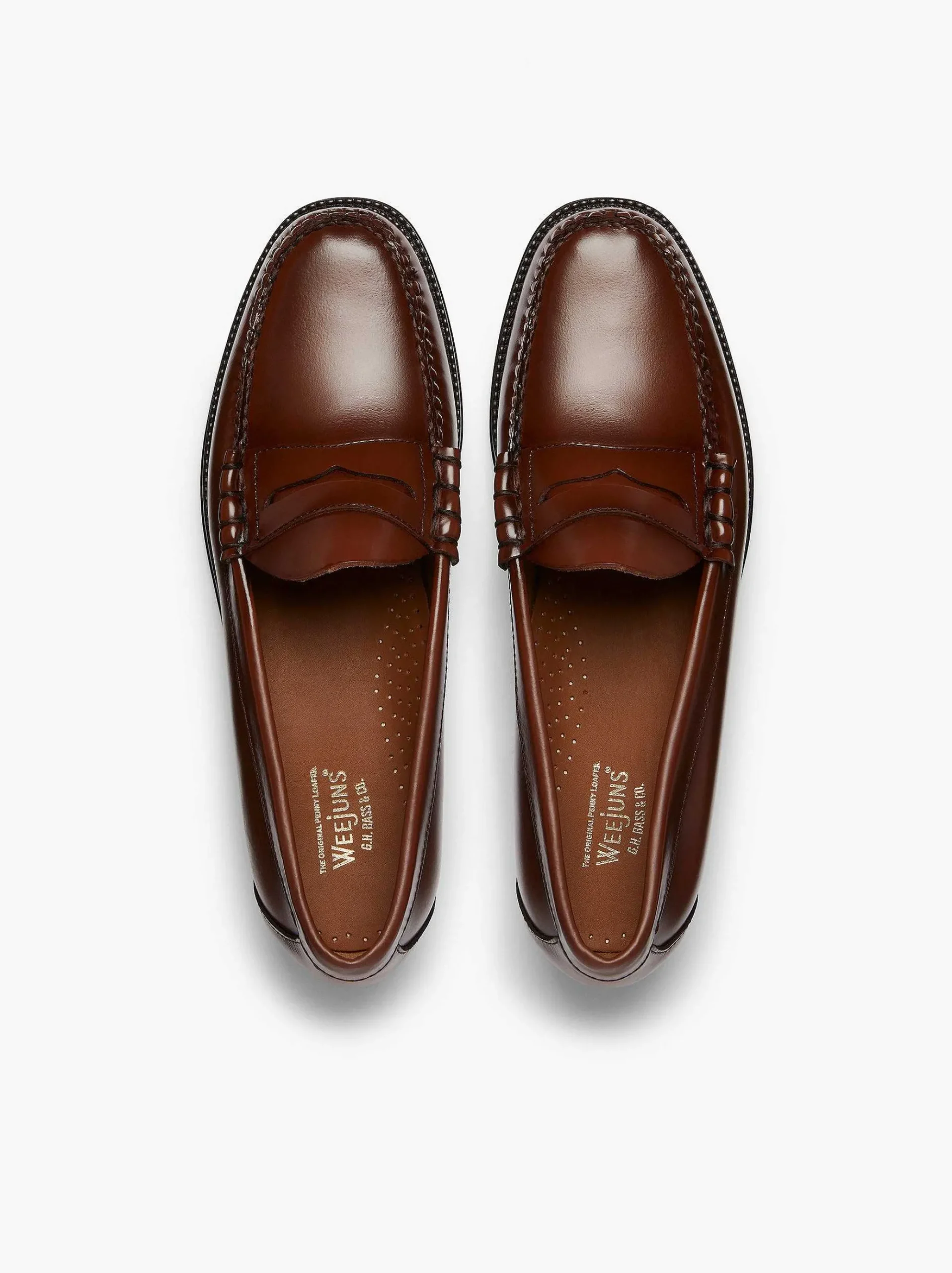 G.H.BASS Easy Weejuns Larson Penny Loafers Brown Fashion
