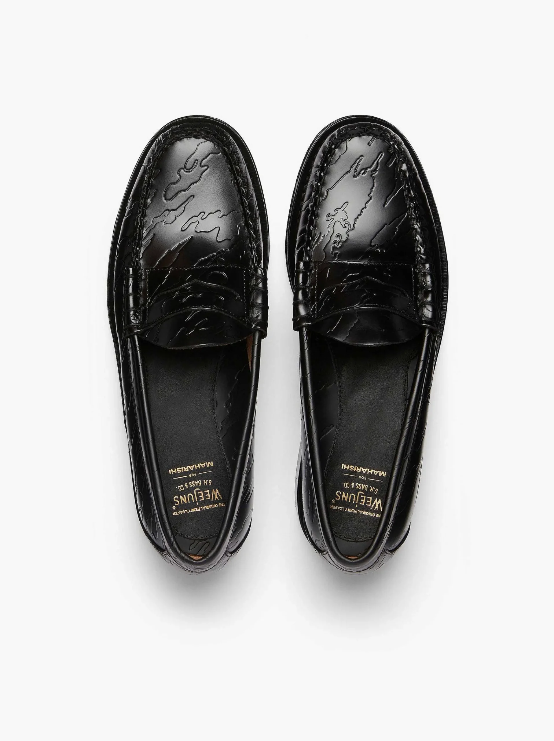 G.H.BASS X Maharishi Larson Penny Loafers Black Cheap