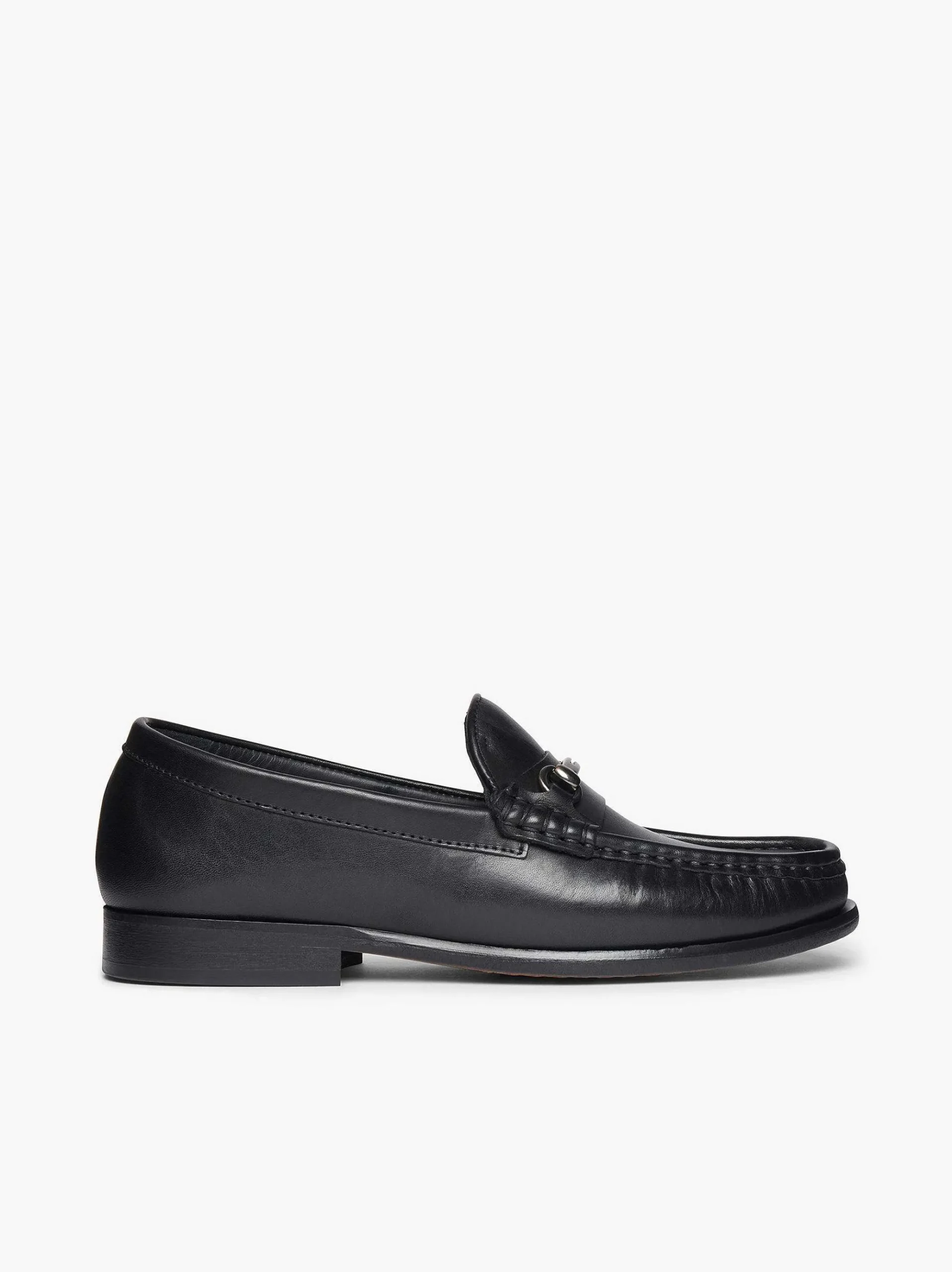 G.H.BASS Panama Lianna Saddle Bar Loafers Black Fashion