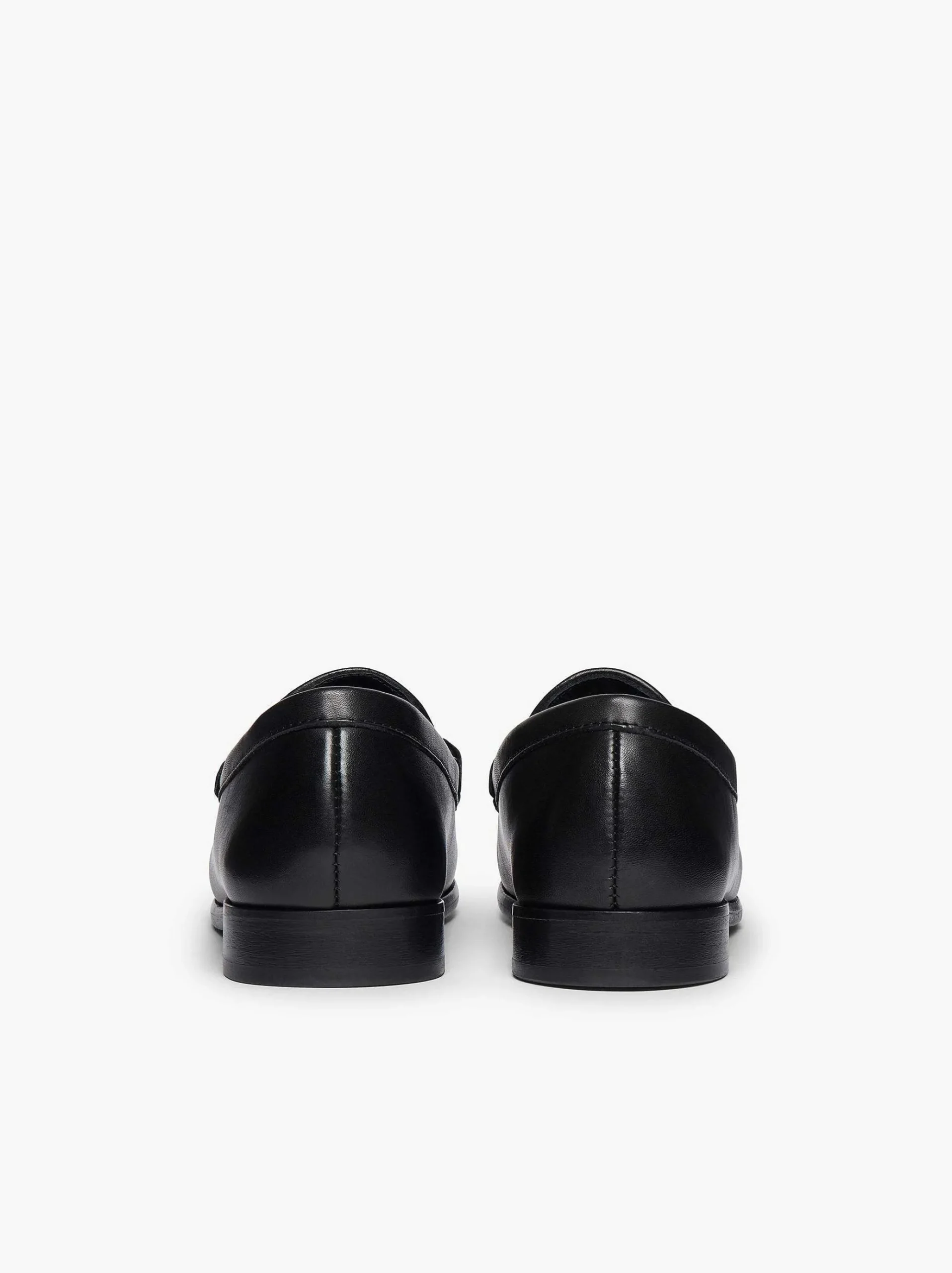 G.H.BASS Panama Lianna Saddle Bar Loafers Black Fashion
