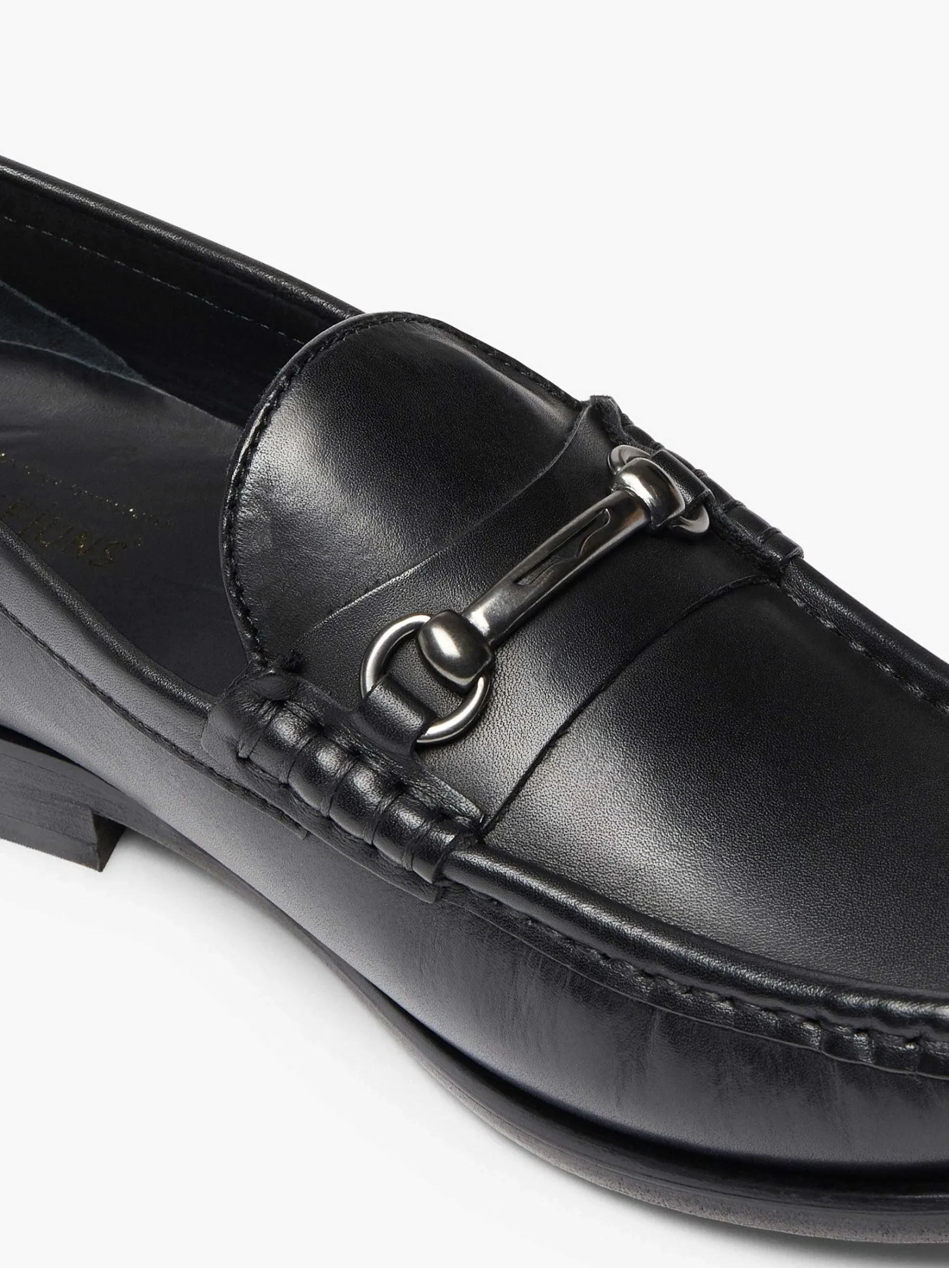 G.H.BASS Panama Lianna Saddle Bar Loafers Black Fashion