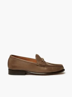 G.H.BASS Panama Lianna Saddle Bar Loafers Taupe Best
