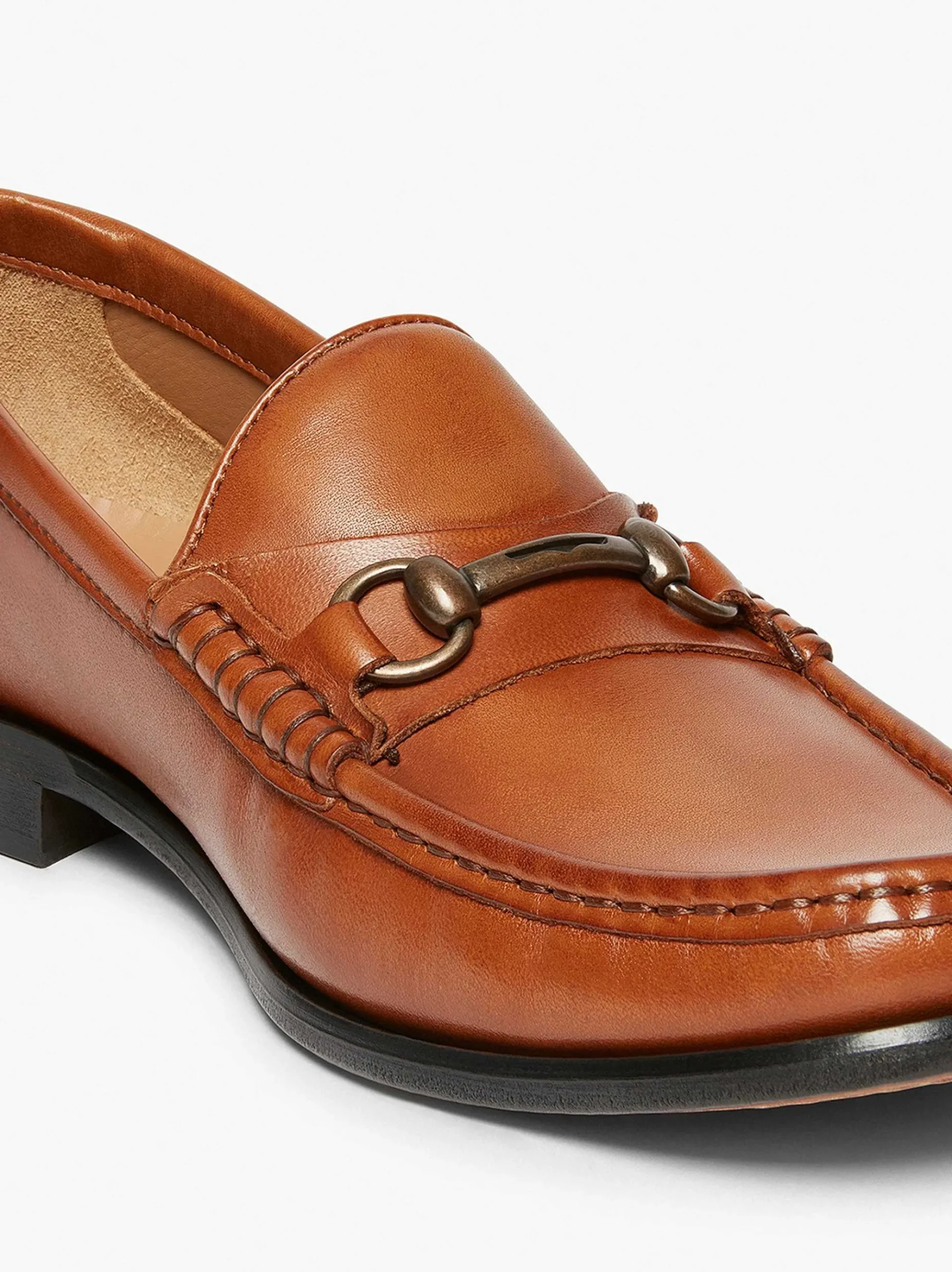 G.H.BASS Panama Lincoln Saddle Bar Loafers Tan Hot