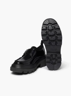 G.H.BASS Platform Lug Derby Black Flash Sale
