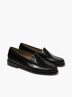 G.H.BASS Weejuns Brogue Penny Loafers Black Best
