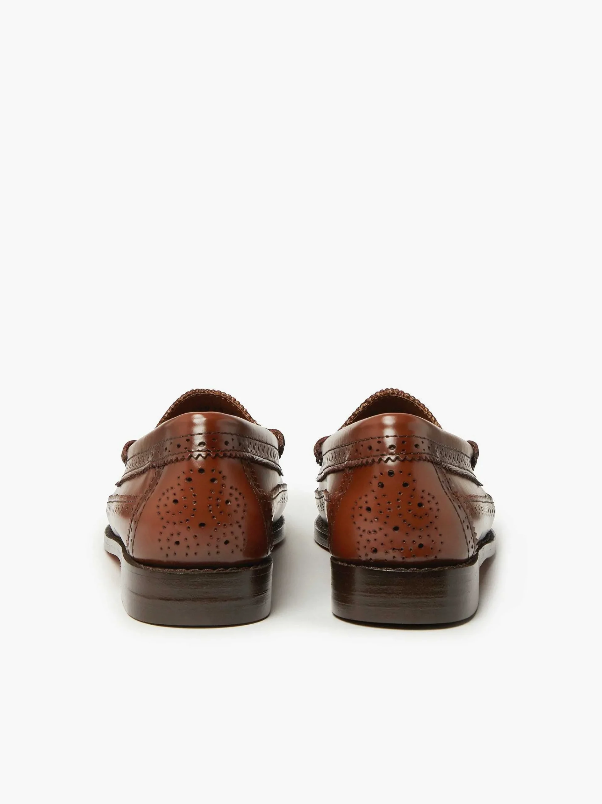 G.H.BASS Weejuns Brogue Penny Loafers Cognac Cheap