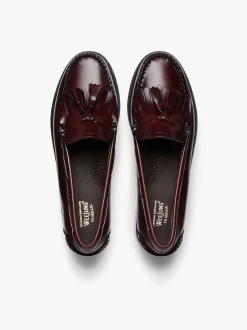 G.H.BASS Weejuns Esther Kiltie Tassel Loafers Wine Outlet