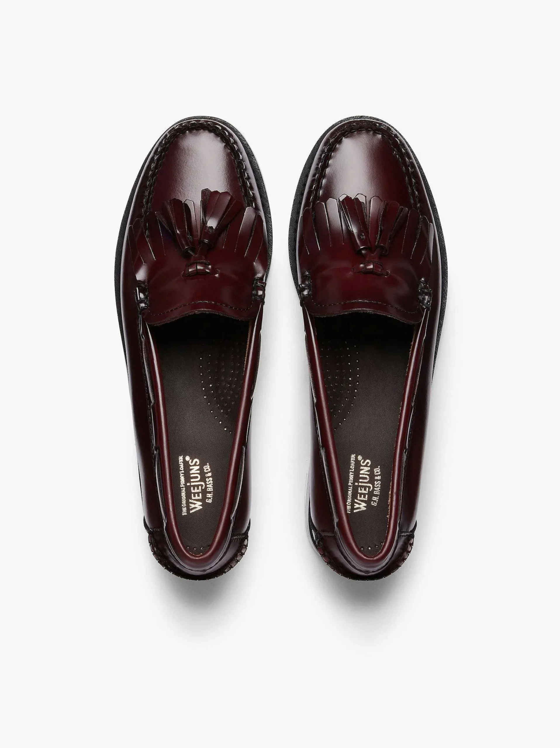 G.H.BASS Weejuns Esther Kiltie Tassel Loafers Wine Outlet