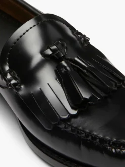 G.H.BASS Weejuns Esther Kiltie Tassel Loafers Black Cheap