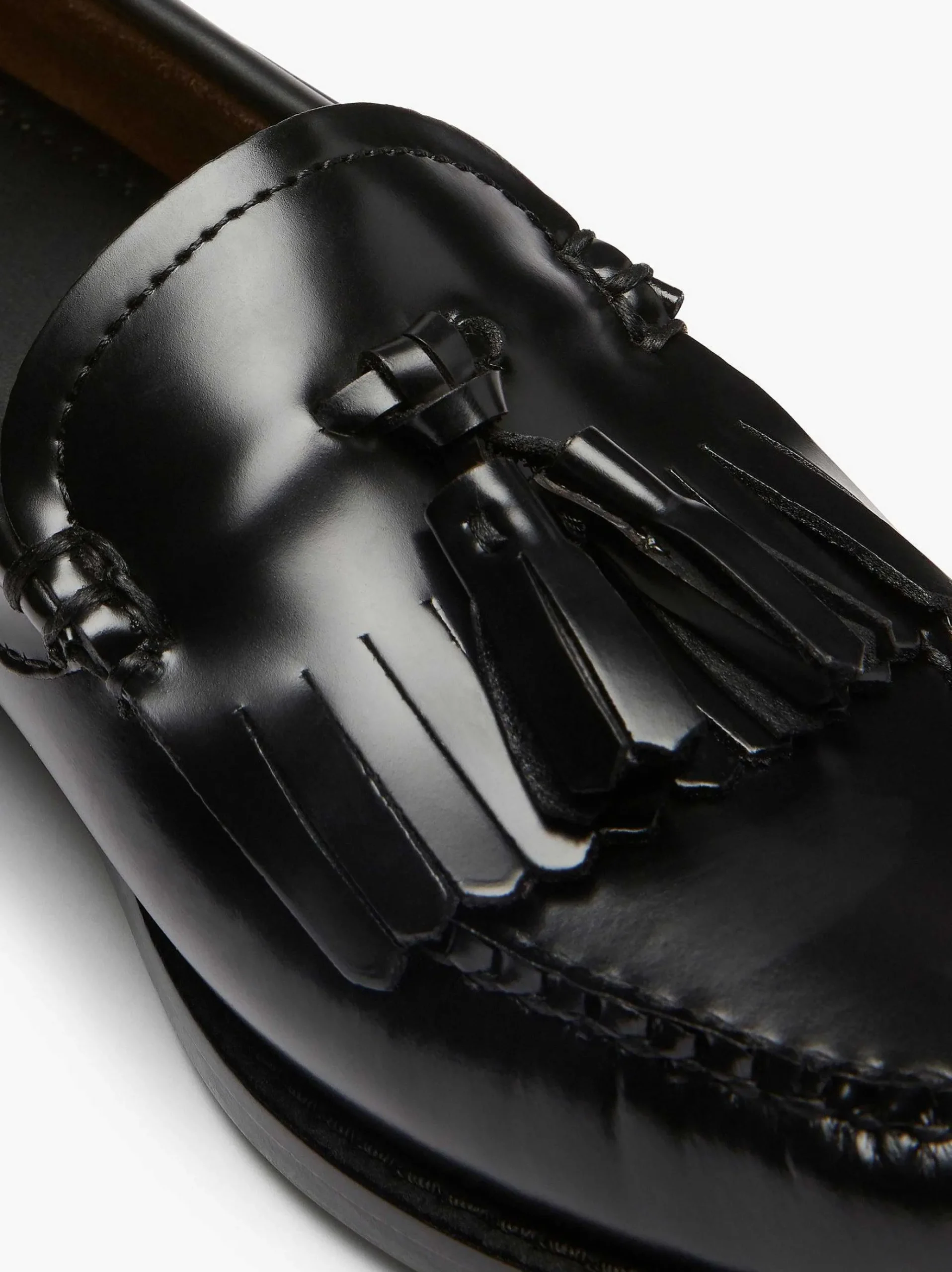 G.H.BASS Weejuns Esther Kiltie Tassel Loafers Black Cheap