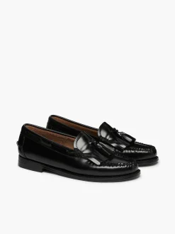 G.H.BASS Weejuns Esther Kiltie Tassel Loafers Black Cheap