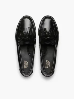G.H.BASS Weejuns Esther Kiltie Tassel Loafers Black Cheap