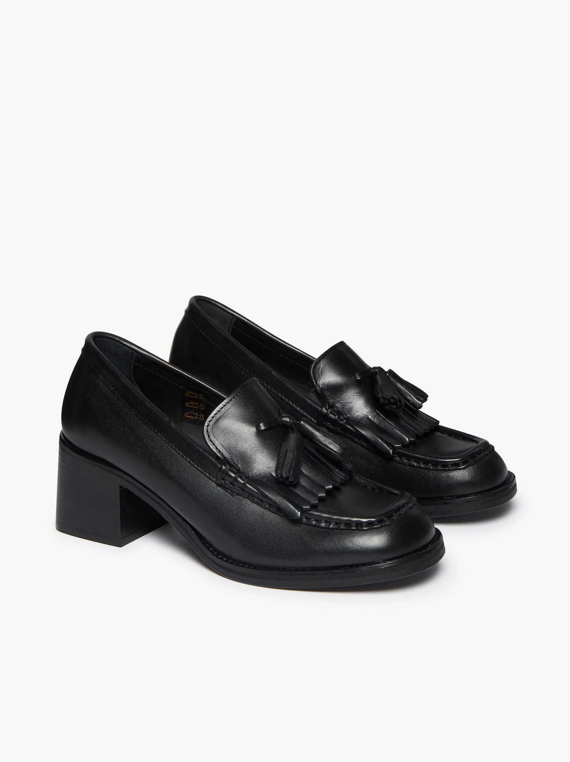 G.H.BASS Weejuns Kiltie Tassel Heels Black Shop