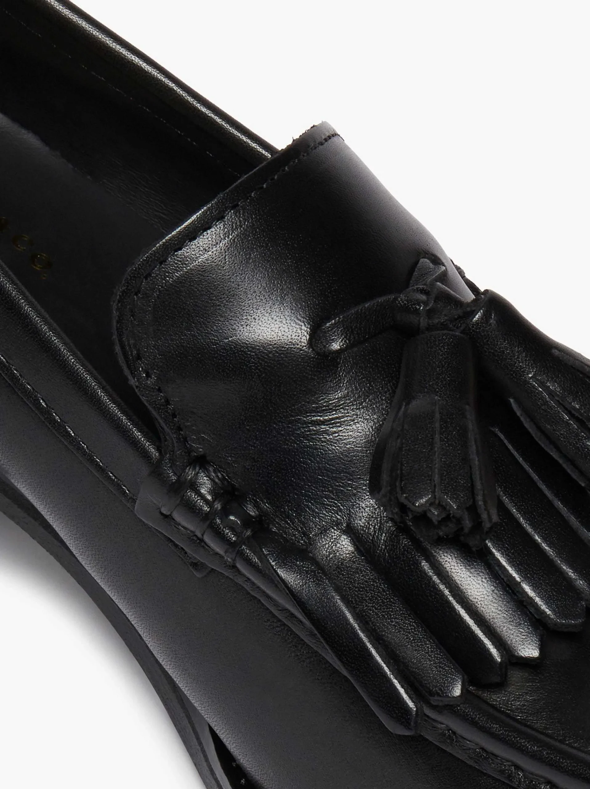 G.H.BASS Weejuns Kiltie Tassel Heels Black Shop