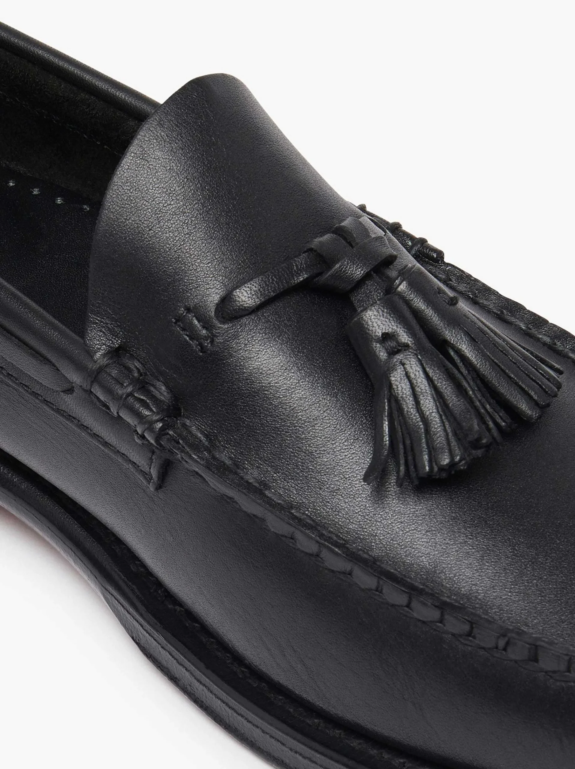 G.H.BASS Weejuns Larkin Tassel Loafers Black Clearance