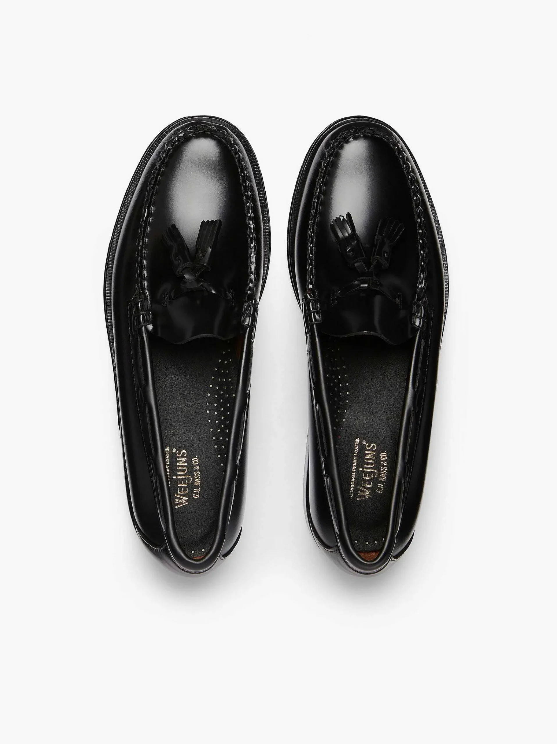 G.H.BASS Weejuns Larkin Tassel Loafers Black Fashion