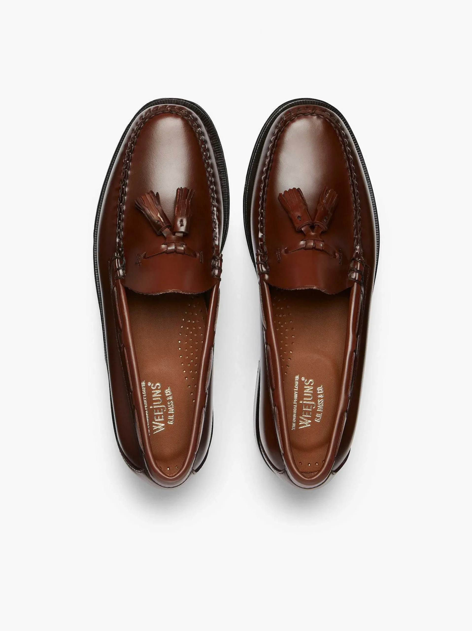 G.H.BASS Weejuns Larkin Tassel Loafers Brown Best Sale
