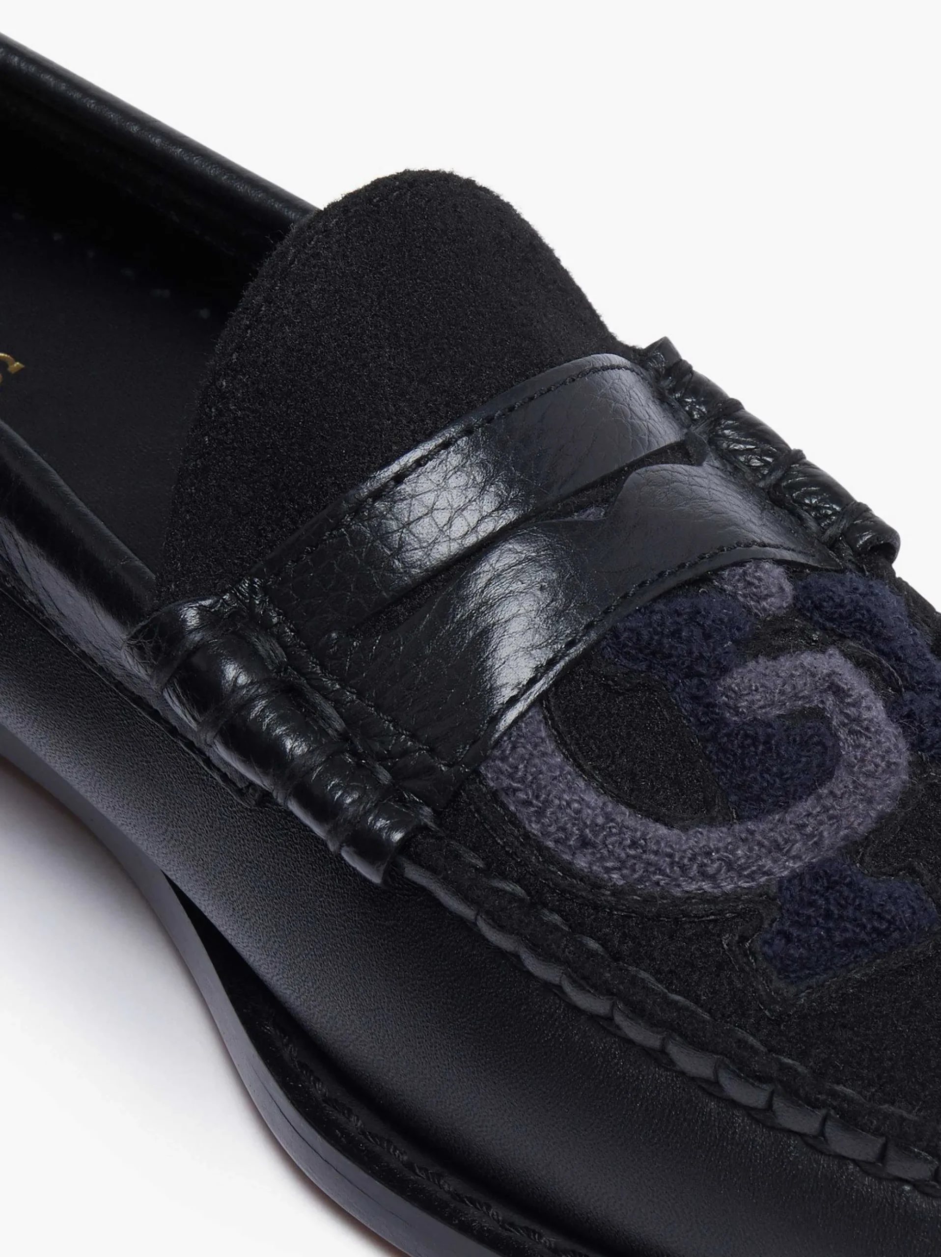 G.H.BASS Weejuns Larson Letterman Penny Loafers Black Flash Sale