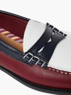 G.H.BASS Weejuns Larson Letterman Penny Loafers Wine Fashion