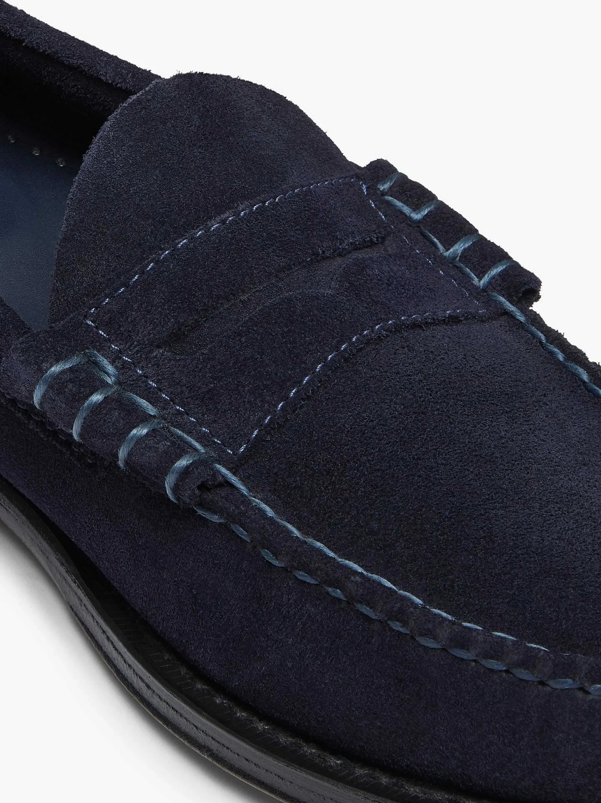 G.H.BASS Weejuns Larson Penny Loafers Navy Discount