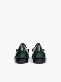 G.H.BASS Weejuns Larson Penny Loafers Green Flash Sale