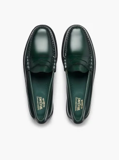 G.H.BASS Weejuns Larson Penny Loafers Green Flash Sale