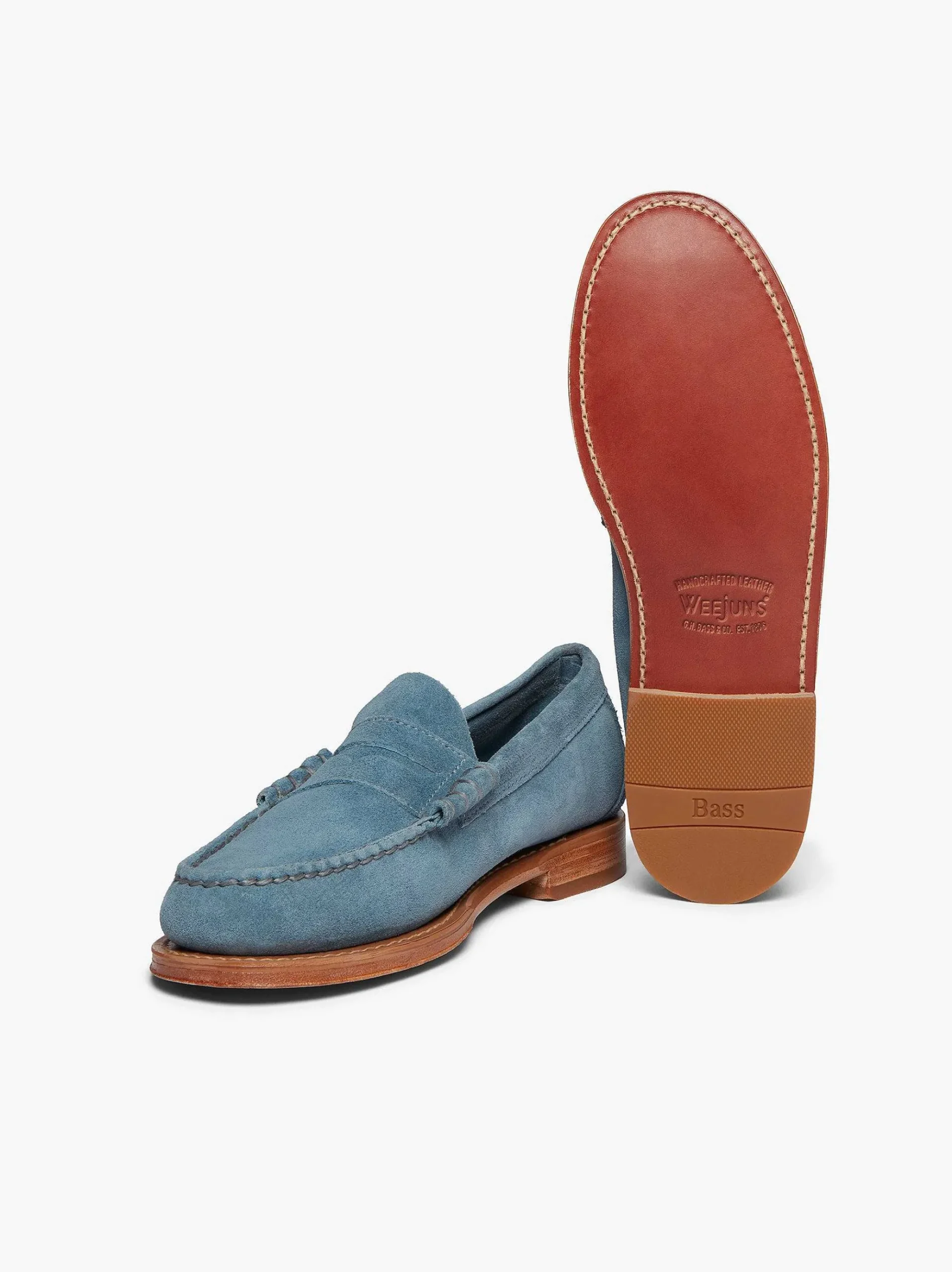 G.H.BASS Weejuns Larson Penny Loafers Slate Blue Fashion