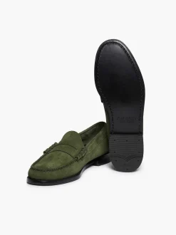 G.H.BASS Weejuns Larson Penny Loafers Dark Green Best Sale
