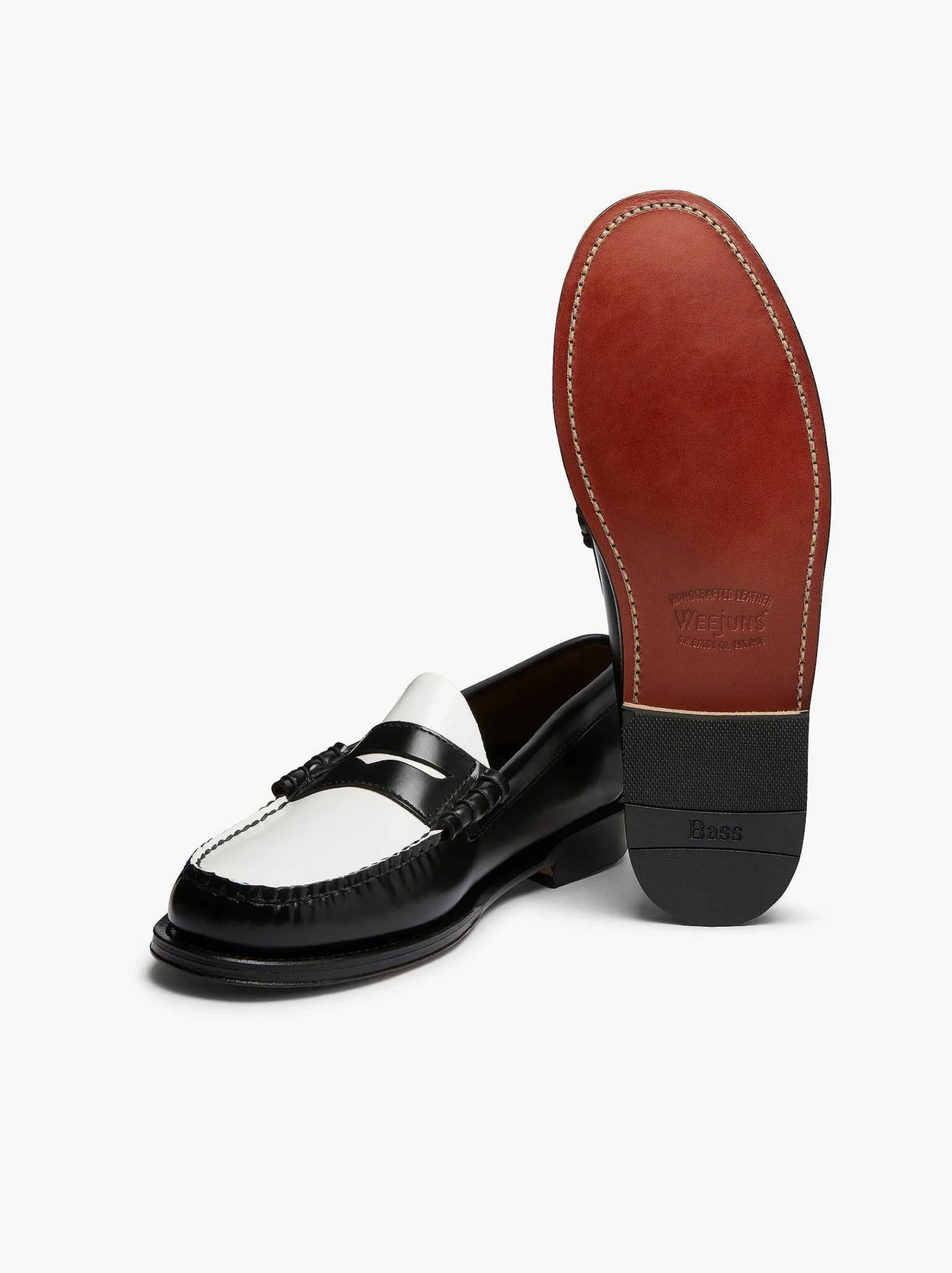 G.H.BASS Weejuns Larson Penny Loafers Black & White Online