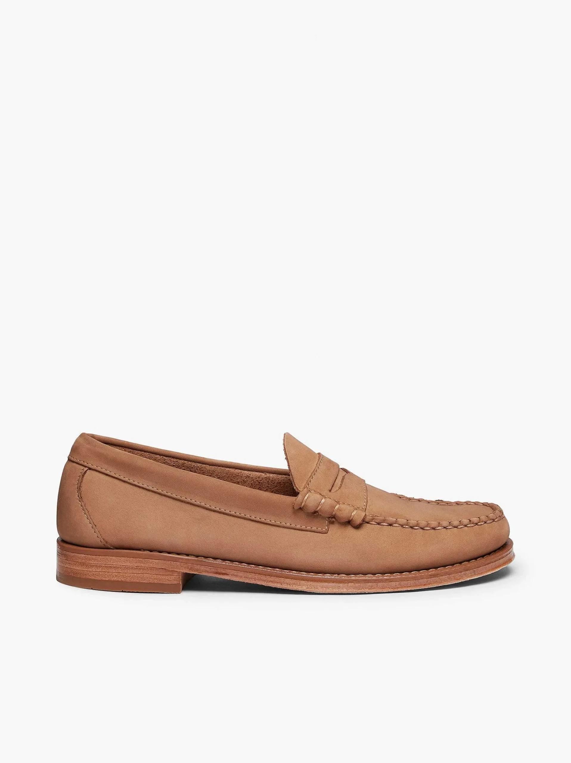 G.H.BASS Weejuns Larson Penny Loafers Earth Nubuck Hot