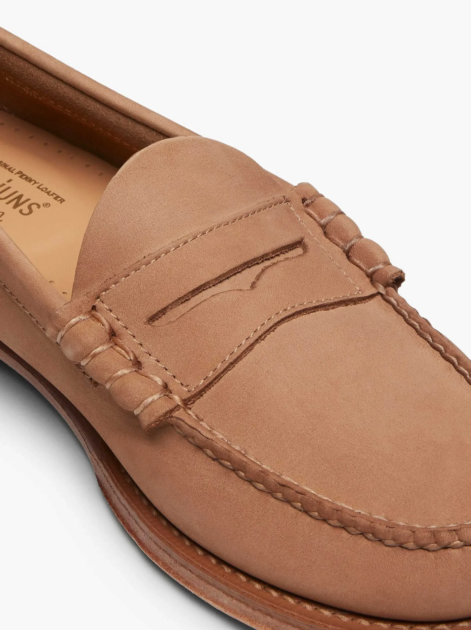 G.H.BASS Weejuns Larson Penny Loafers Earth Nubuck Hot