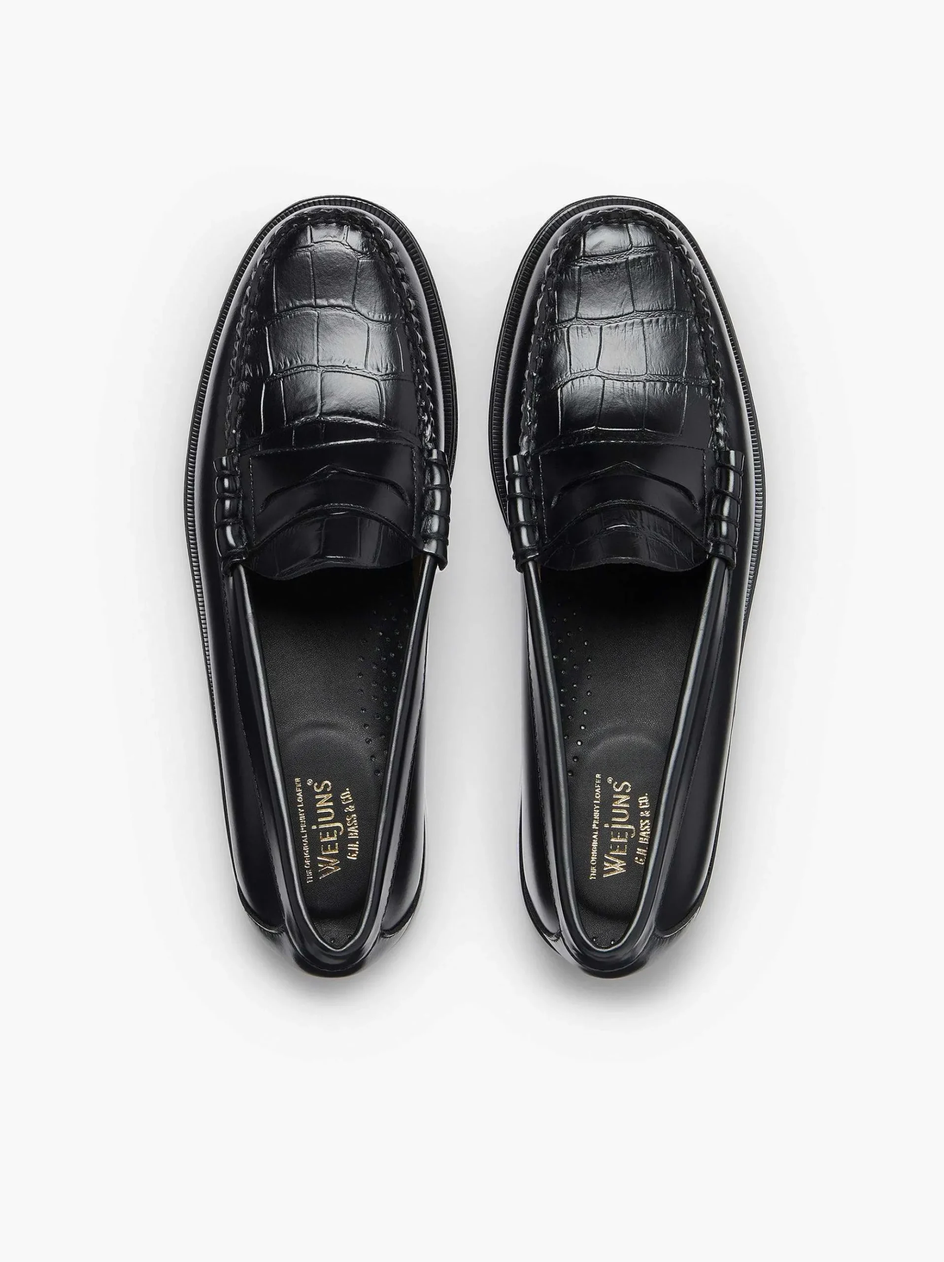 G.H.BASS Weejuns Larson Penny Loafers Black Online