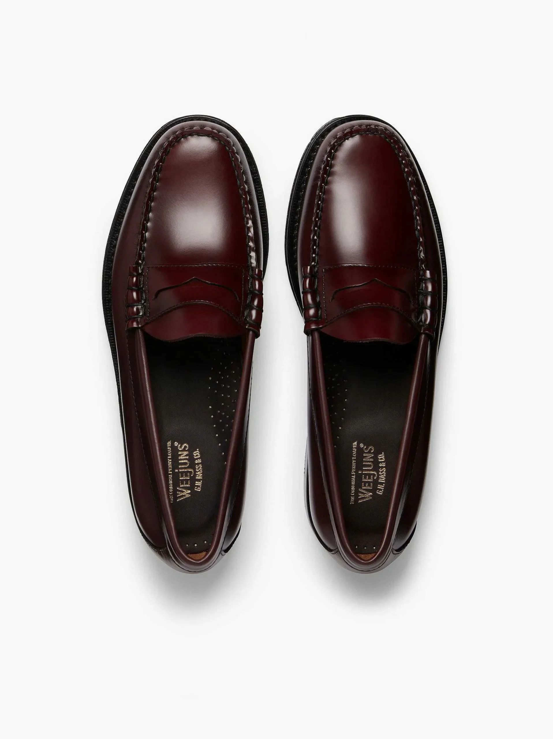 G.H.BASS Weejuns Larson Penny Loafers Wine New