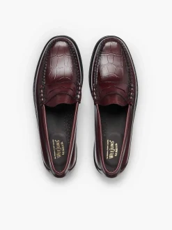 G.H.BASS Weejuns Larson Penny Loafers Wine Outlet